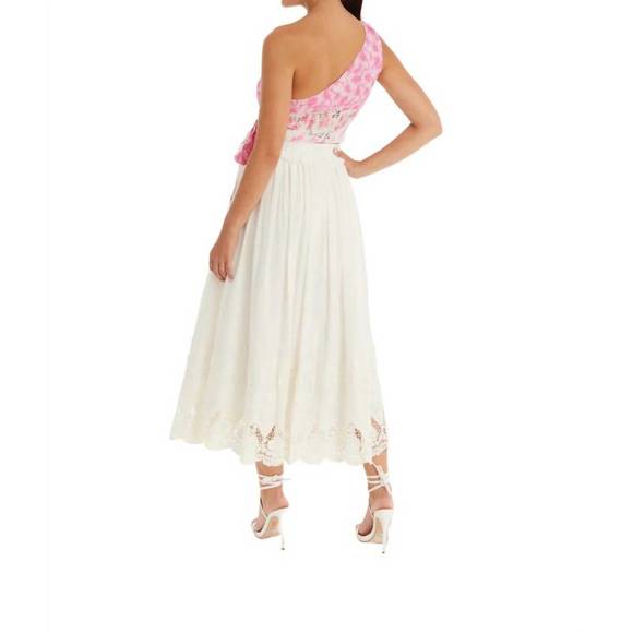 NEW ALLISON NEW YORK lulu one shoulder top in botanic blend - Picture 2 of 3